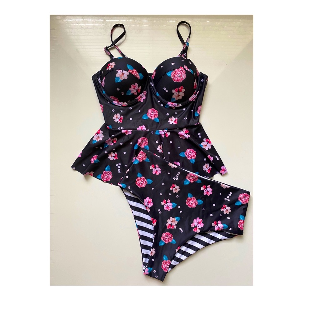 SHEIN Floral Two-Piece Bathing Suite 🎀